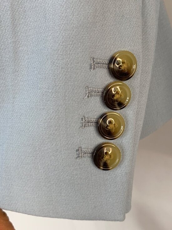 Ann Taylor Matching Blue Blazer & Ankle Pants Suit  8P Jacket 4 Pants Separates - Picture 6 of 15